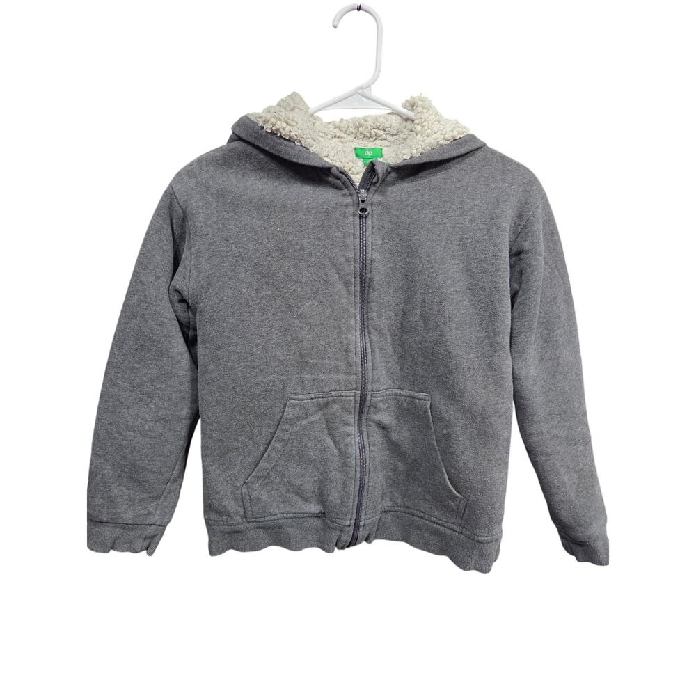 Gray Thick Fleece Jacket - dip - M (8-10)